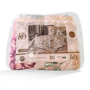 Cobre Leito Patchwork Queen 03 Peças Dupla Face Estampado KB
