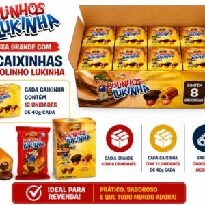8 caixinhas bolinhos lukinha